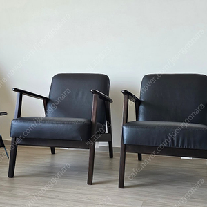 이케아 EKENÄSET 암체어, 욘스뷘 블랙 쇼파(1인용)