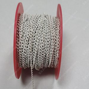 4mm 화이트도금 체인줄 1롤