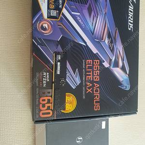 기가바이트 b650 aorus elite ax wifi 메인보드, 리안리 11D-1X 4.0 라이저 키트, 클레브 ddr5 램 16기가 1개