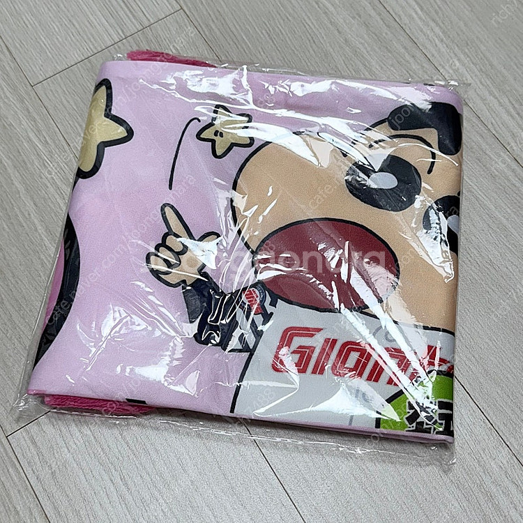 (새상품) 롯데 자이언츠 짱구 머플러 핑크 (초코비 머...--2