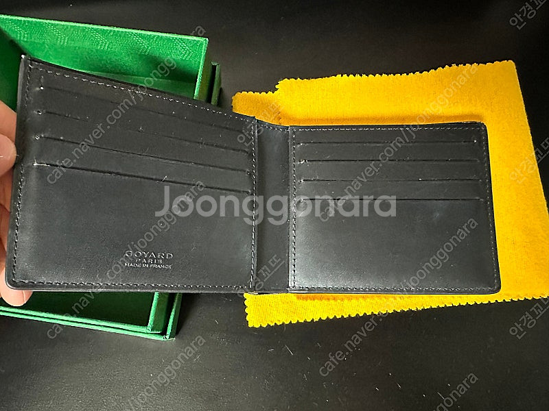 [중고]정품 고야드 빅투아르 남성 반지갑 블랙 APMV...--2
