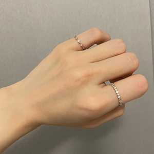 실버925 레이어드 가드링 반지