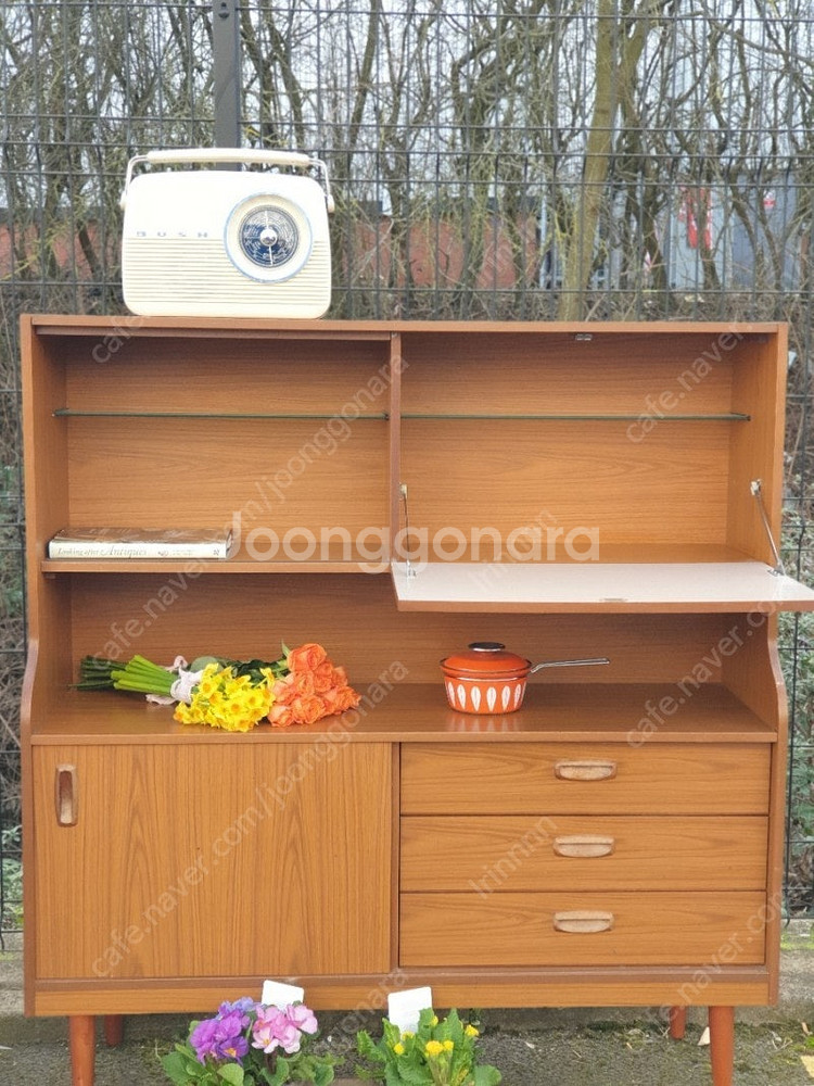 미드센츄리 사이드보드 거실장 장식장 수납장 빈티지가구 서랍장--1