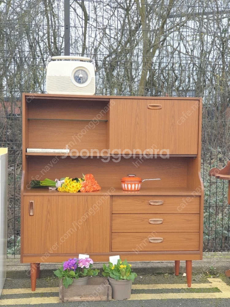 미드센츄리 사이드보드 거실장 장식장 수납장 빈티지가구 서랍장--2