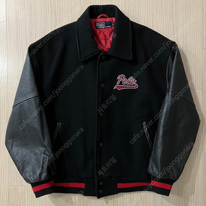 90's 폴로 랄프로렌 울 소가죽 바시티 자켓