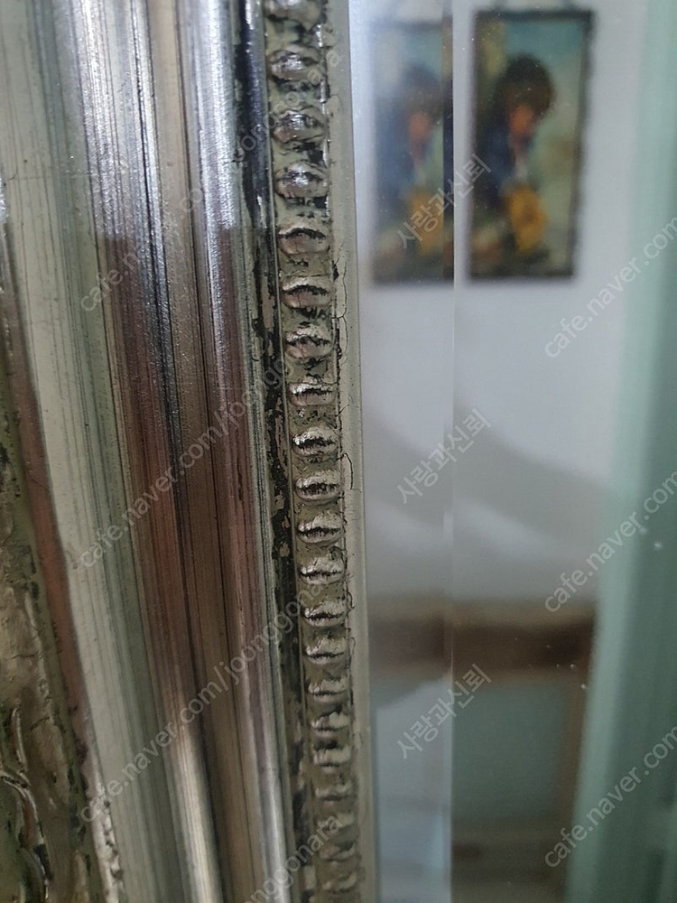 앤틱 은장 미러--3