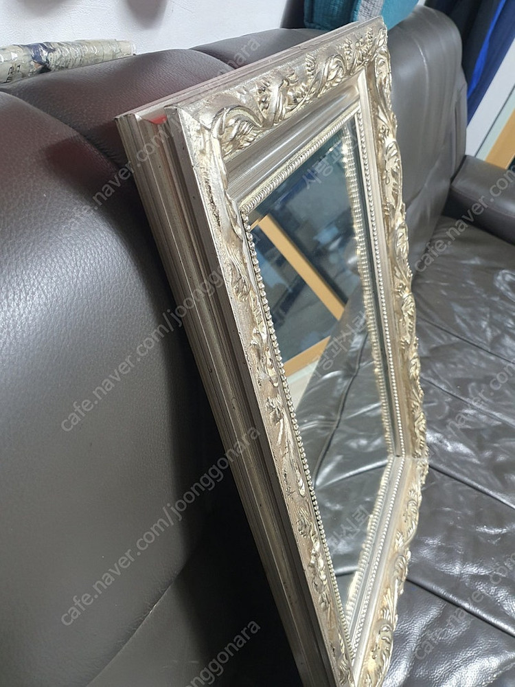 앤틱 은장 미러--4