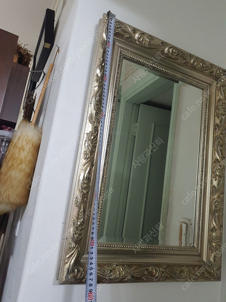 앤틱 은장 미러--9