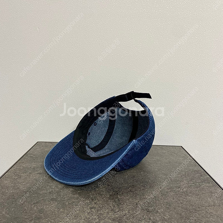 슈프림 워시드 데님 레드 박스로고 캠프캡 모자--5