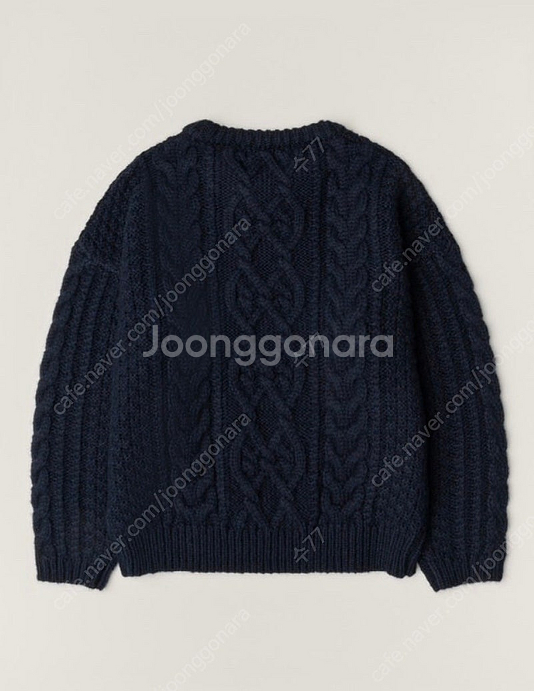 (새상품) 시엔느 올드파더 스웨터 그랜파 니트 네이비--2