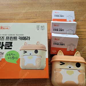 디디오랩 키즈 프린트카메라 라쿤 키즈카메라 프린트카메라