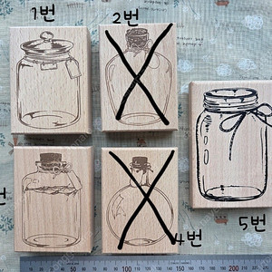꽃병 화병 유리병 스탬프