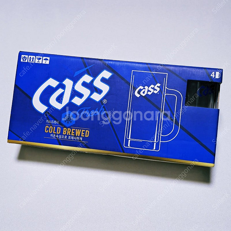 카스 맥주잔 4개입 세트--0