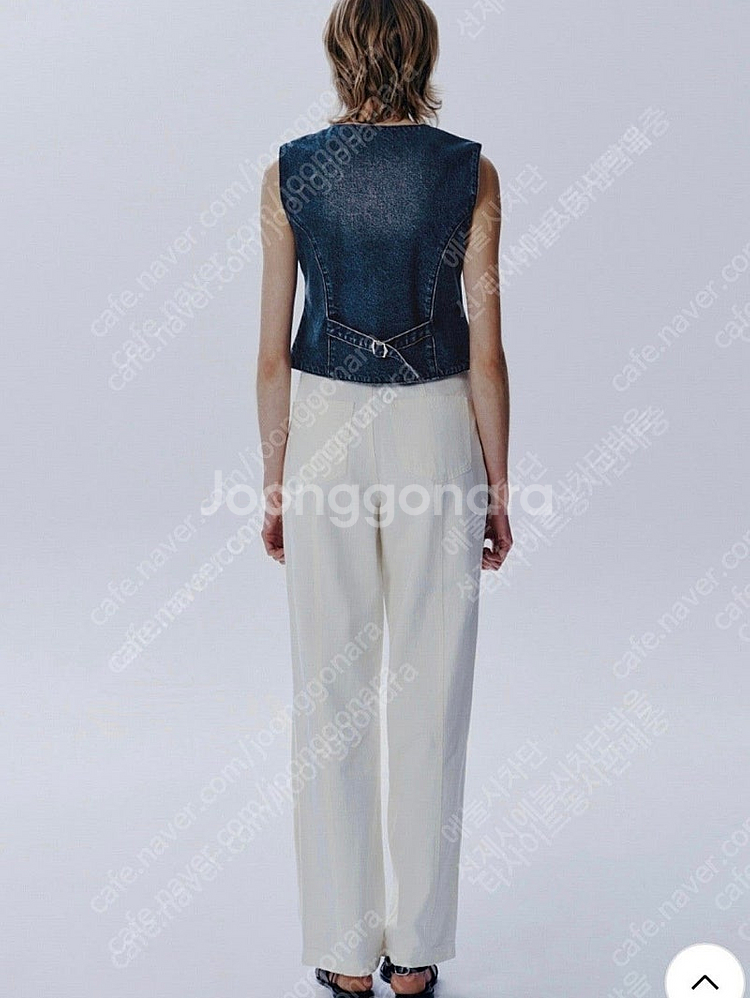 (새상품)마리떼 데님 베스트 조끼 권은비착용--1