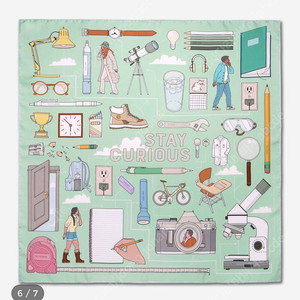 스튜디오얀 STAY CURIOUS 90*90 새상품