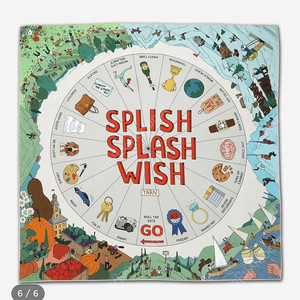 스튜디오얀 SPLISH SPLASH WISH 90*90 새상품