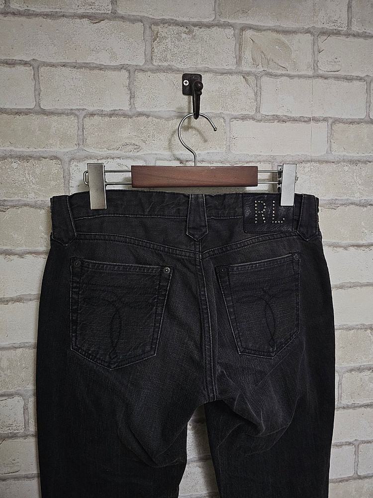 폴로 랄프로렌 웨스턴 가먼트 흑청 데님 팬츠 류준열 헤링본 패치워크 RRL 더블알엘 이진욱 이동휘 발마칸 무스탕 크... 이미지