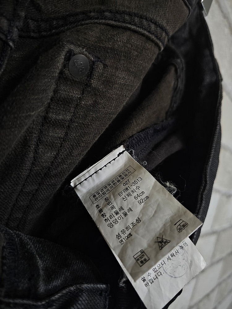 폴로 랄프로렌 웨스턴 가먼트 흑청 데님 팬츠 류준열 헤링본 패치워크 RRL 더블알엘 이진욱 이동휘 발마칸 무스탕 크... 이미지