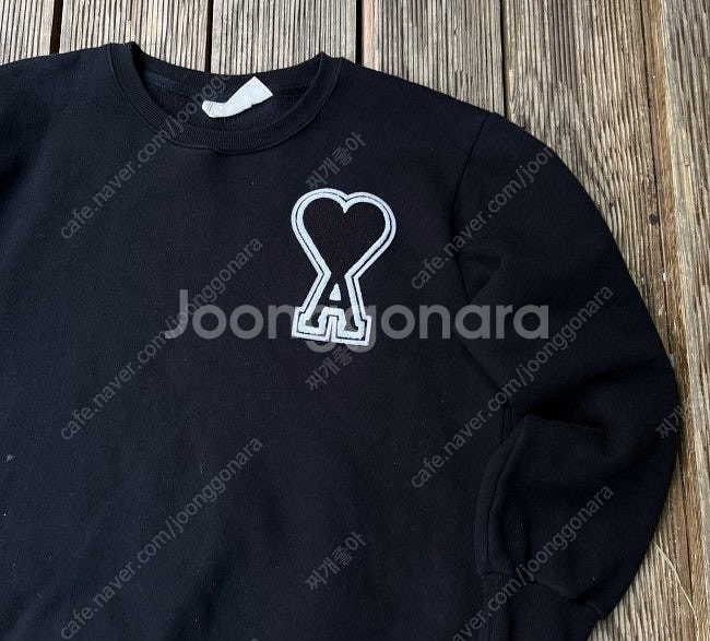 아미 블랙 빅로고 맨투맨 95 / M--1