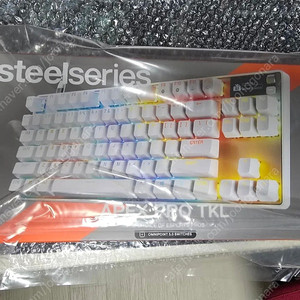 스틸시리즈 apex pro gen3 텐키리스 화이트 한글각인 키보드