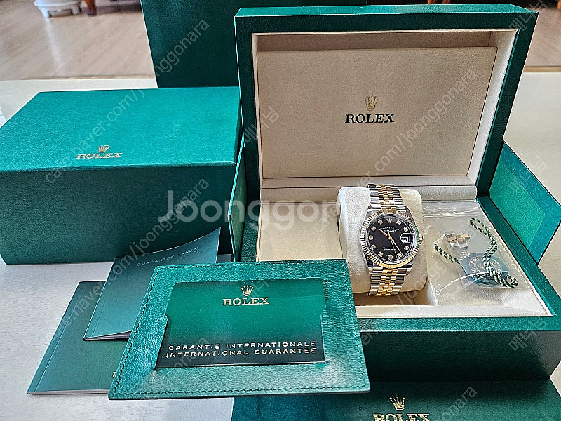 롤렉스 데이저스트 36 검판 텐포 콤비 새상품 팝니다....--0