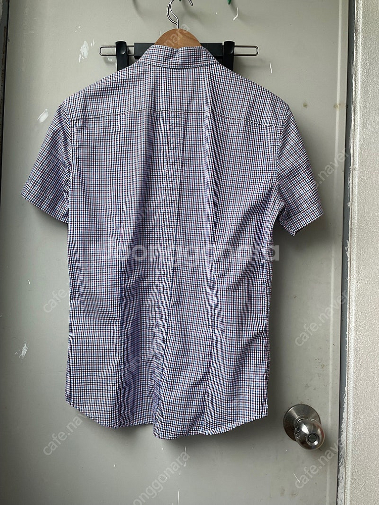 헤지스 반팔 남방 셔츠 (체크)--3