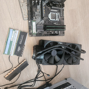 애즈락 b360m pro4 메인보드, 인텔 670p 1테라 nvme ssd
