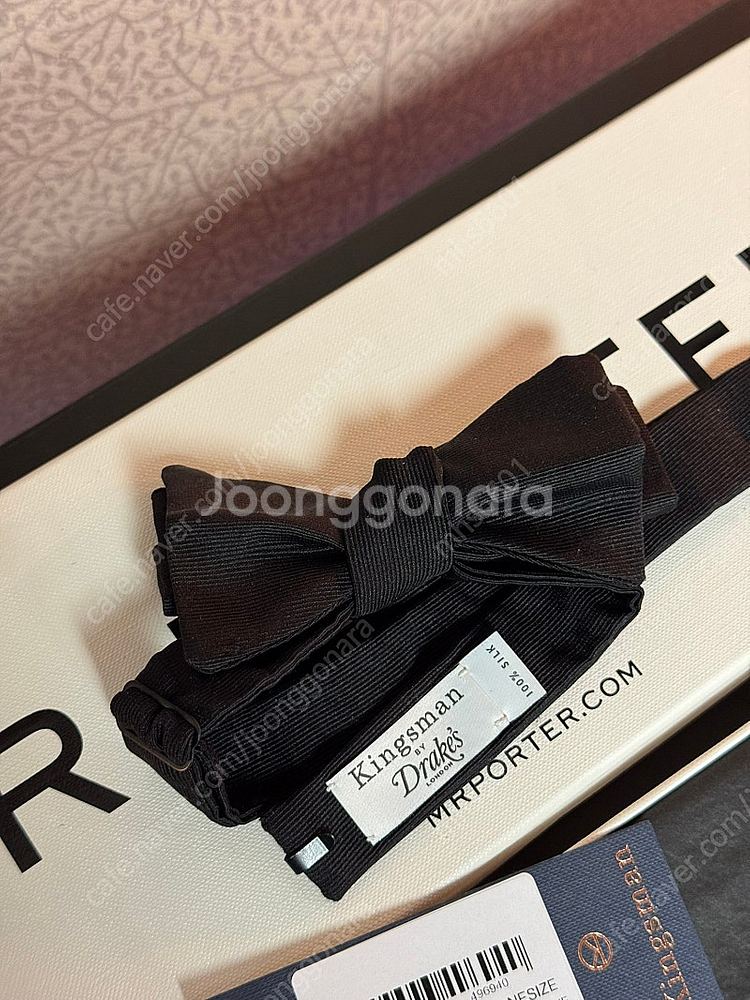 킹스맨 x 드레익스 / 블랙 실크 보타이 / FREE​--0