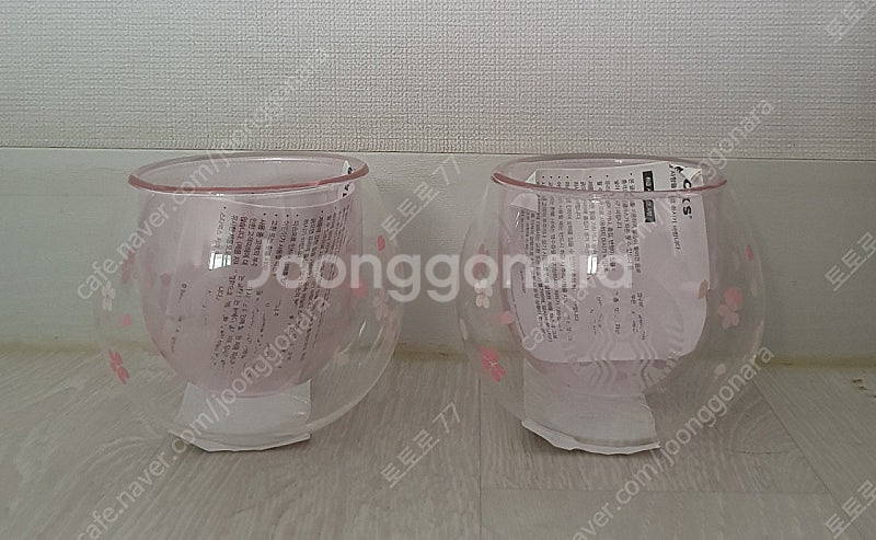 스타벅스 20 체리블라썸 더블월 글라스, 20 체리블라...--2
