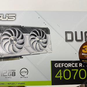 ASUS DUAL RTX 4070 O12G OC화이트