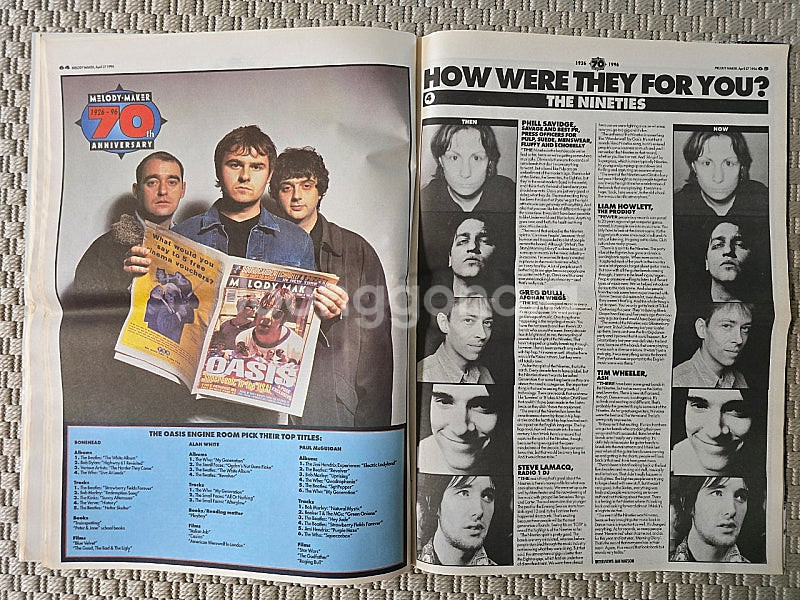 매거진 oasis 오아시스 Melody Maker 라지--5