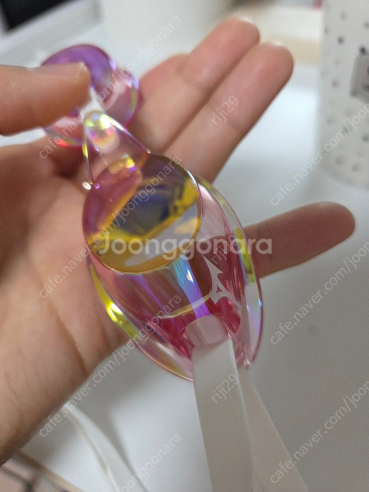 미즈노 엑셀아이 노패킹 미러수경 착한눈 66번 핑크오렌...--6