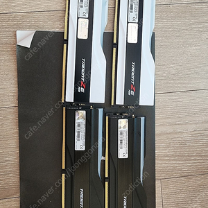 지스킬 트라이던트 z5 rgb ddr5 ram 6400 (48X2) 96기가, 지스킬 z5 rgb ddr5 ram 6000 (16X2) 32기가 화이트