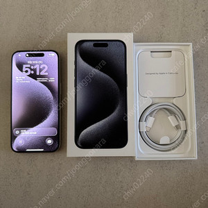 아이폰15프로 화이트티타늄 128GB 애케플 판매합니다