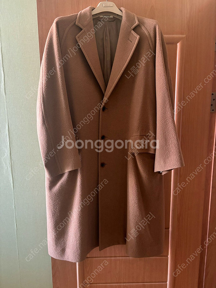 오라리 캐시미어 체스터필드 코트 급처--0