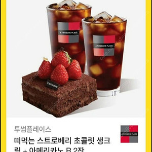 투썸플레이스 떠먹는 스초생 + 아메리카노 R 2잔