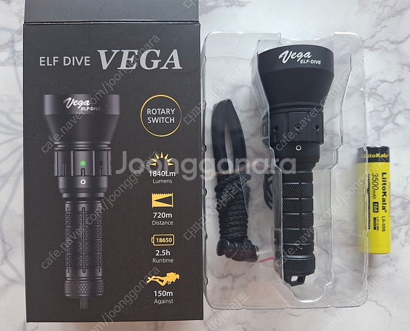 엘프다이브 최신상 VEGA 다이빙랜턴 손전등--0