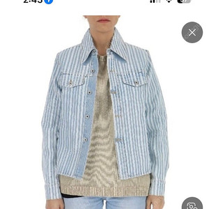 오프화이트 19ss 데님 셋업 (데님자켓,숏팬츠)