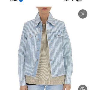 오프화이트 19ss 데님 셋업 (데님자켓,숏팬츠)