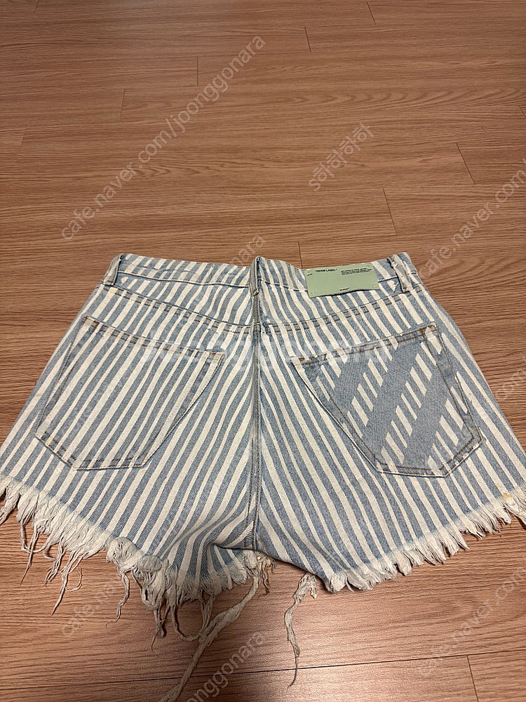 오프화이트 19ss 데님 셋업 (데님자켓,숏팬츠)--5