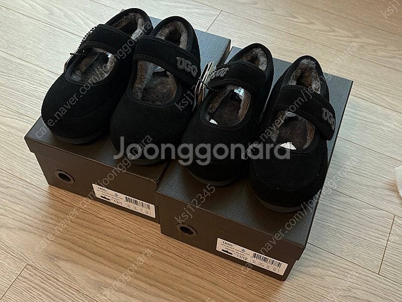 UGG 키즈 메리제인 슈즈 블랙(새제품/풀패키지) 11...--1