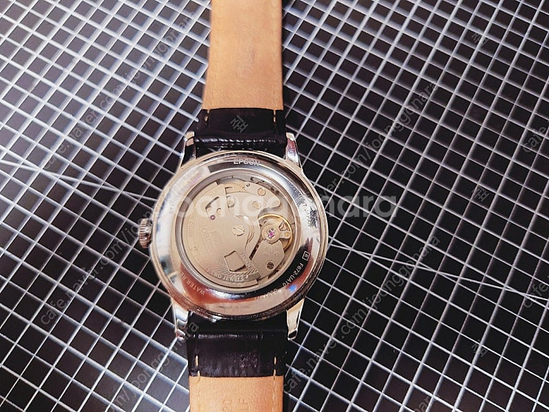 오리엔트 밤비노 블랙 38mm 오토매틱 시계--1