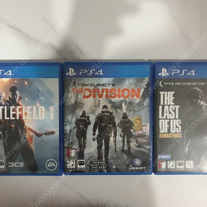 ps4 게임 시디 3장 일괄 2만(배틀필드1, 더디비전1, 라스트오브어스1)