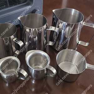 홈아트 밀크저그 스팀피쳐 350ml/600ml/1000ml, 벨크리머 스텐샷잔, 계량컵