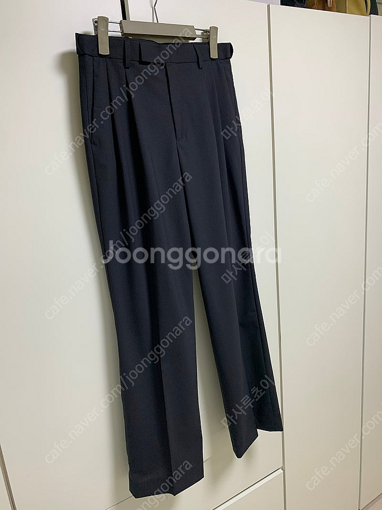 무신사스탠다드 무탠다드 썸머울 투 턱 와이드 히든 밴딩...--6