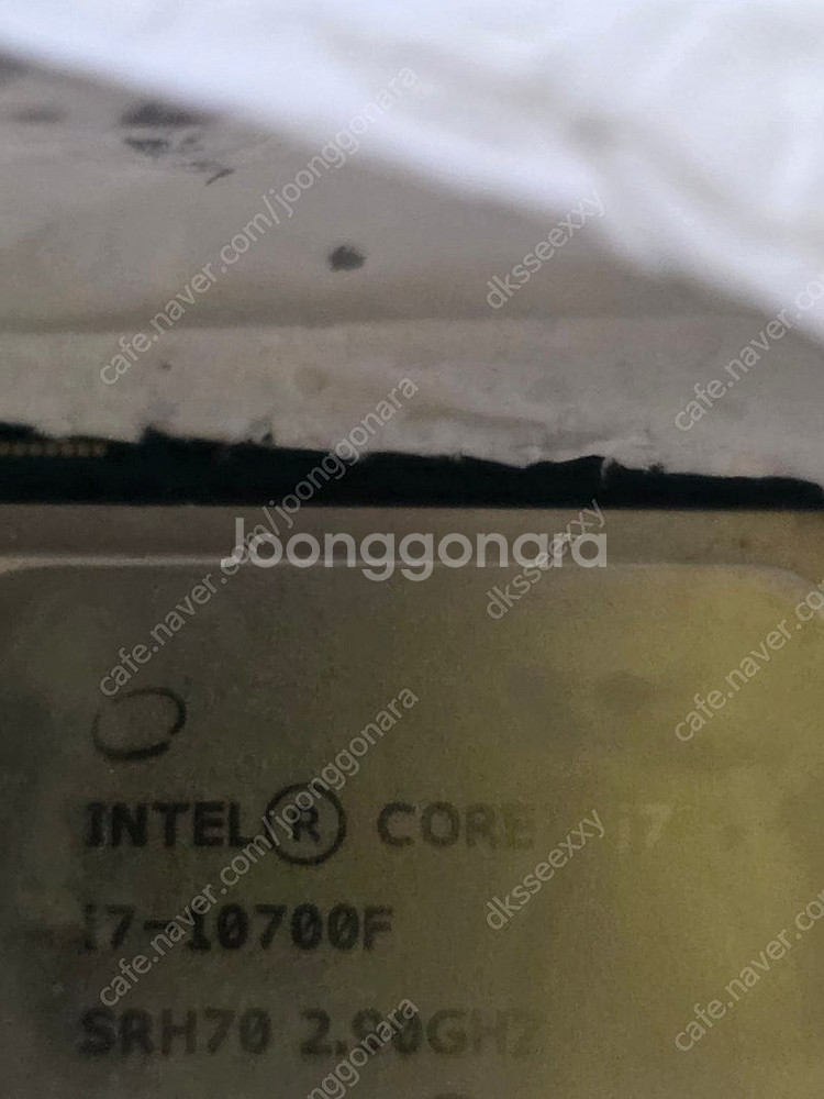 인텔 코어 i7-10700F CPU 판매합니다--0