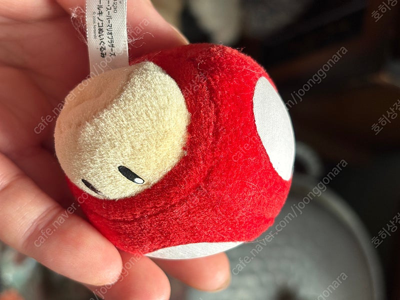 일본 고전인형키링 반프레스토 슈퍼마리오 버섯인형 일본 빈티지인형 고전스트랩 백꾸 다꾸 이미지