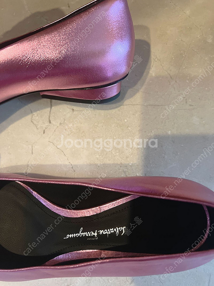 Ferragamo비바 보우 디테일 발레리나 슈즈, 페라...--0