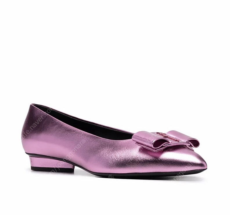 Ferragamo비바 보우 디테일 발레리나 슈즈, 페라가모 플랫 이미지