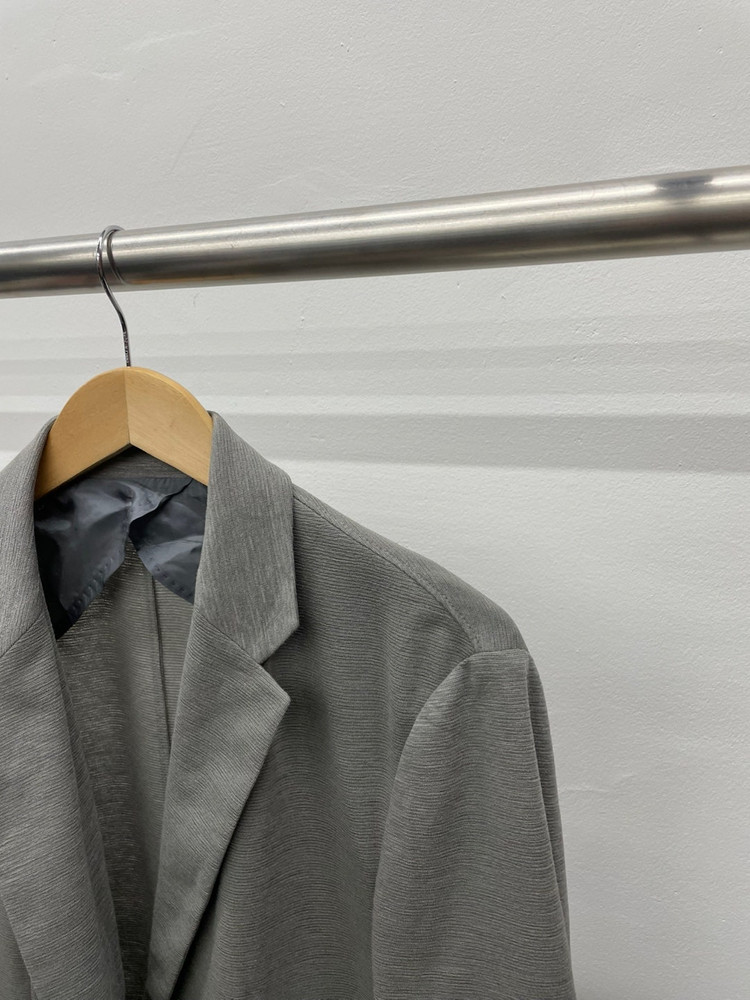 105,38)타임옴므 린넨 자켓,우영미 블루 워싱 롱 데님 팬츠 이미지